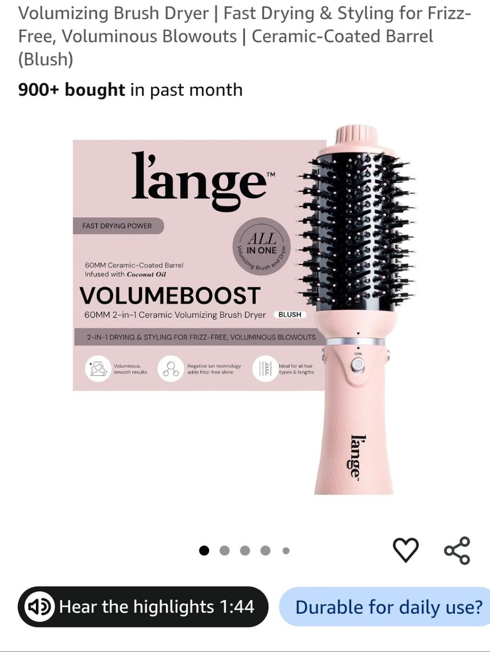 Lange Volumeboost Blow Dryer